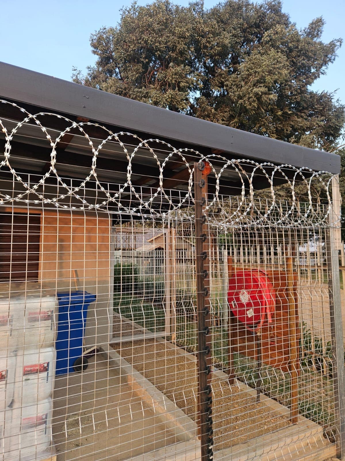 Electric fence installation