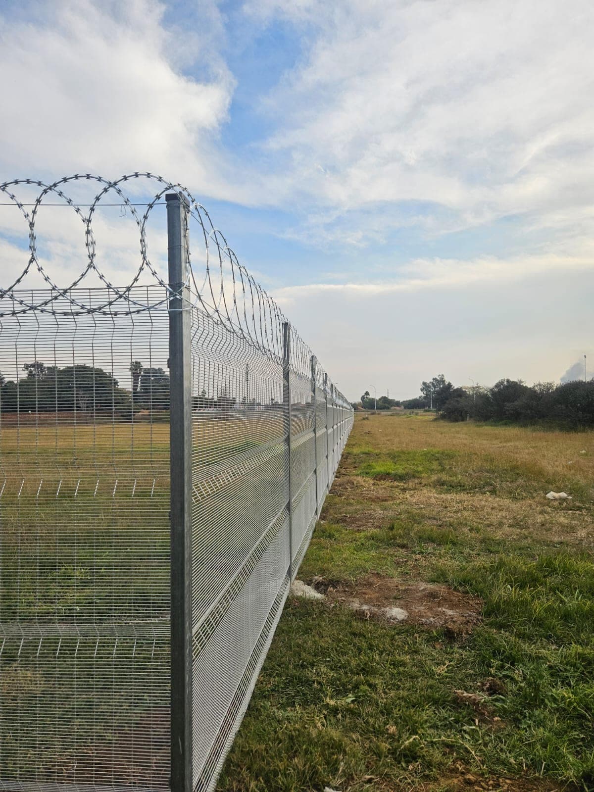 Razor wire installation